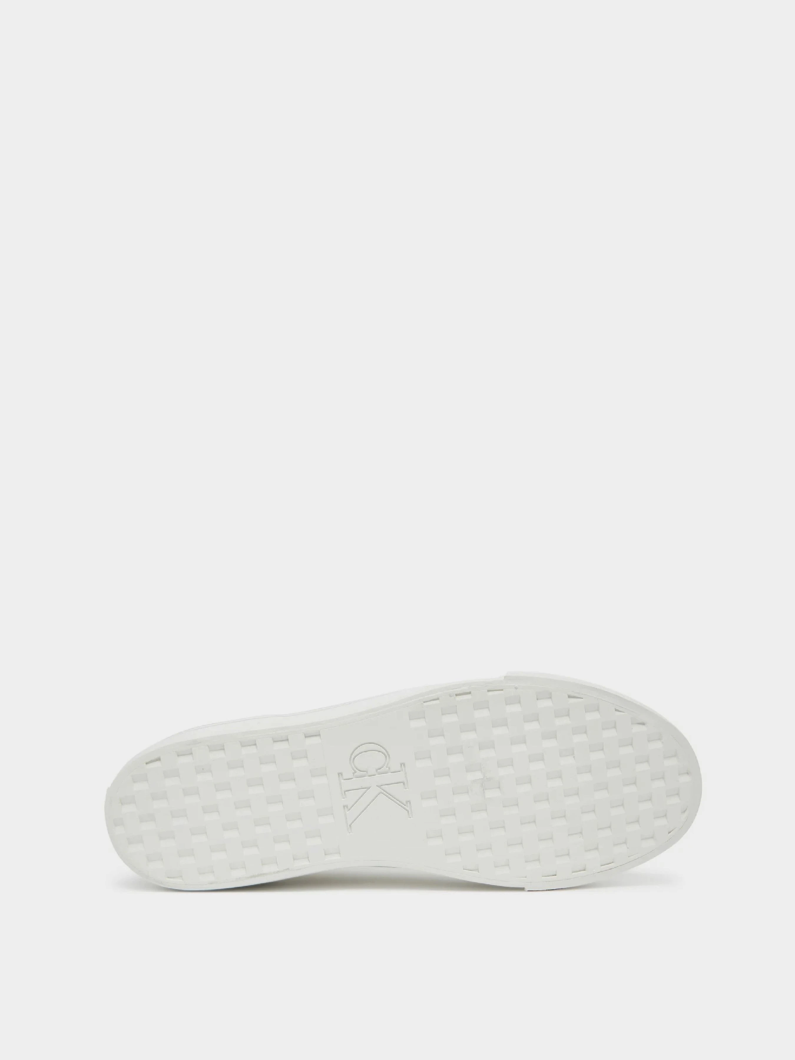 Шкіряні Жіночі Кеди низькі Calvin Klein VULC FLATF LTH SILVER LOGO TAG фото 3