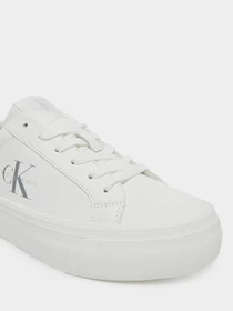 Кеды Calvin Klein VULC FLATF LTH SILVER LOGO TAG модель YW0YW01877-02R Фото