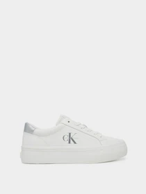 Кеды Calvin Klein VULC FLATF LTH SILVER LOGO TAG модель YW0YW01877-02R Фото
