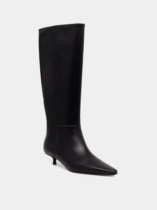Шкіряні Жіночі Чоботи Calvin Klein KITTEN HEEL HIGH BOOT LTH фото 3