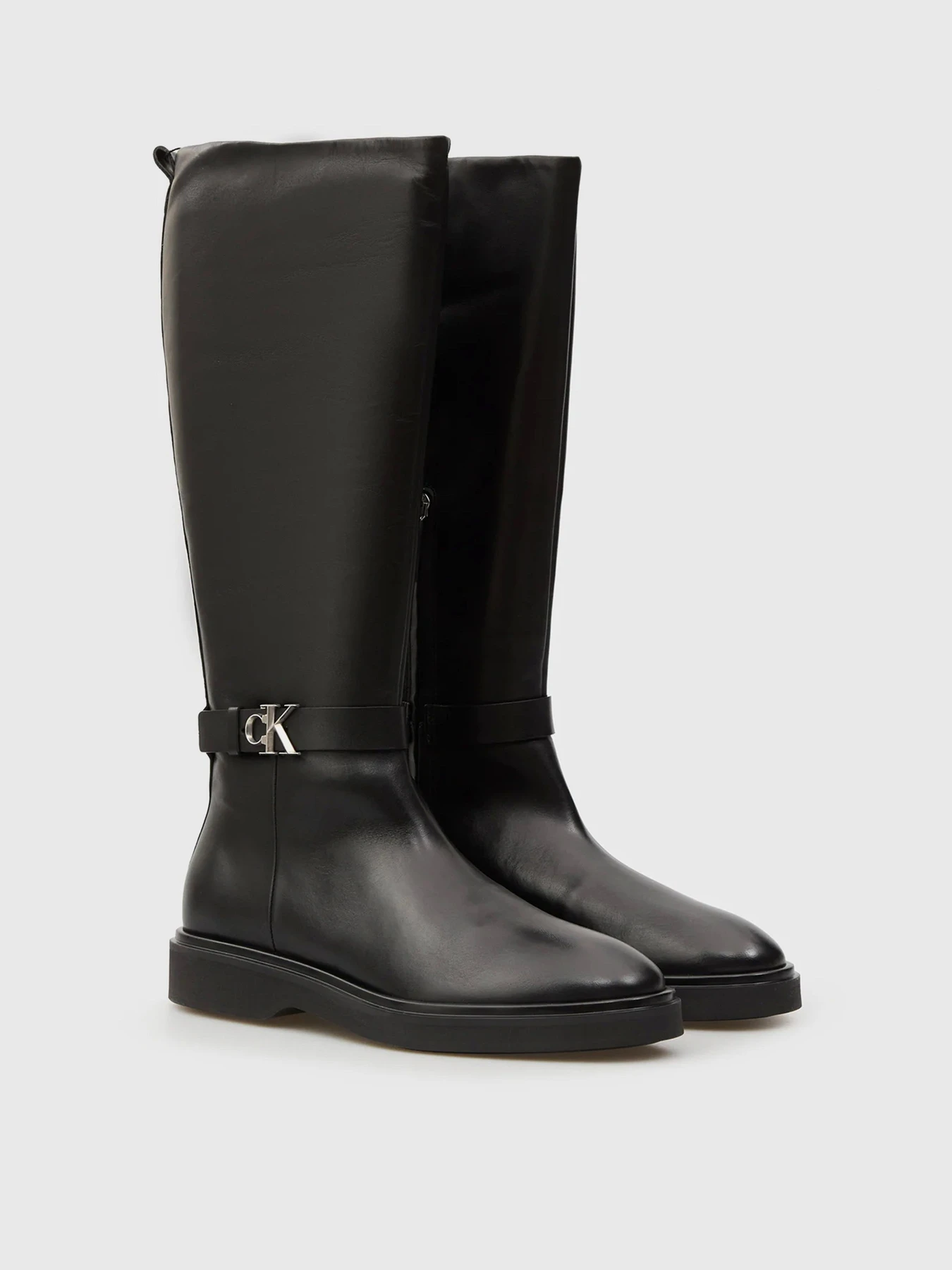 Ботинки и сапоги Calvin Klein SQUARE HIGH BOOT LTH MG HDW модель HW0HW03187-0GJ Фото