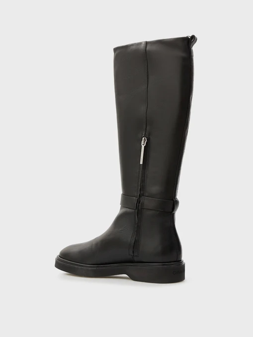 Шкіряні Жіночі Чоботи Calvin Klein SQUARE HIGH BOOT LTH MG HDW фото 2