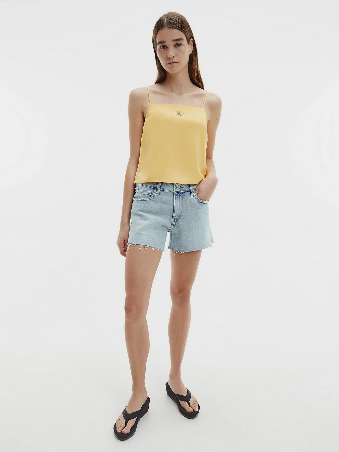 Шлёпанцы Calvin Klein модель YW0YW00132-BDS Шлёпанцы Calvin Klein модель YW0YW00132-BDS Фото