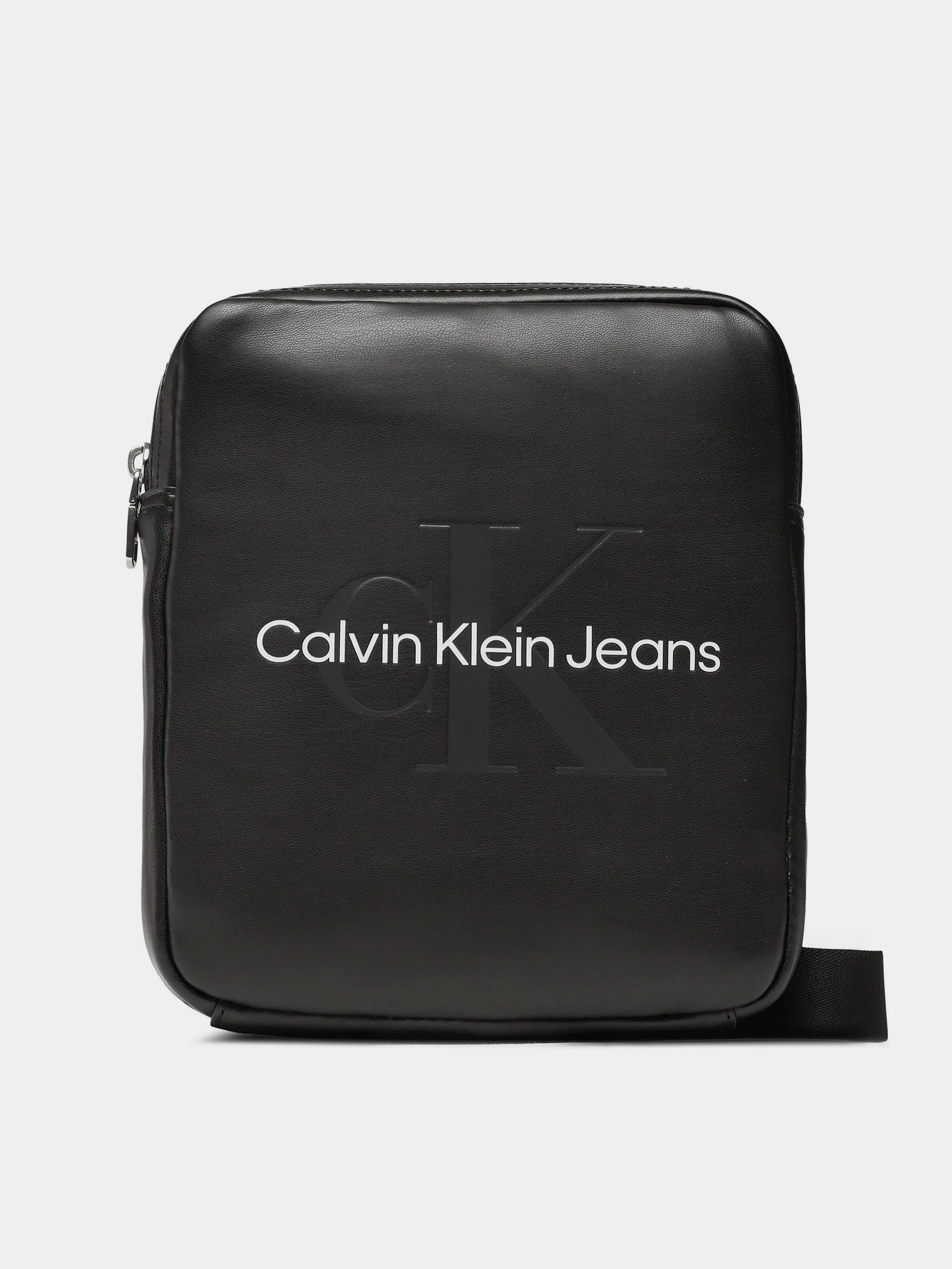 Calvin Klein Monogram Soft Reporter18 Мессенджер колір чорний