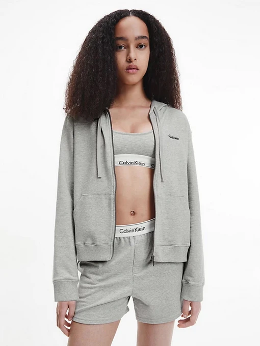 Худі та світшоти Calvin Klein Underwear Full Zip Hoodie модель 000QS6869E-P7A Фото