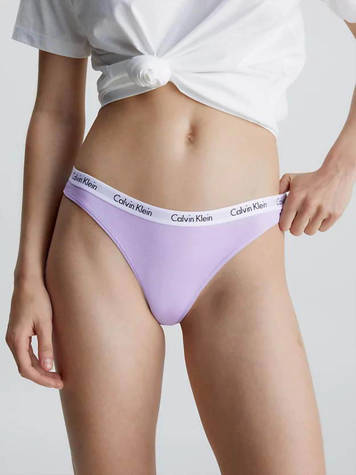 Нижнее белье Calvin Klein Underwear Thong модель 000QD3587E-HVN Нижнее белье Calvin Klein Underwear Thong модель 000QD3587E-HVN Фото