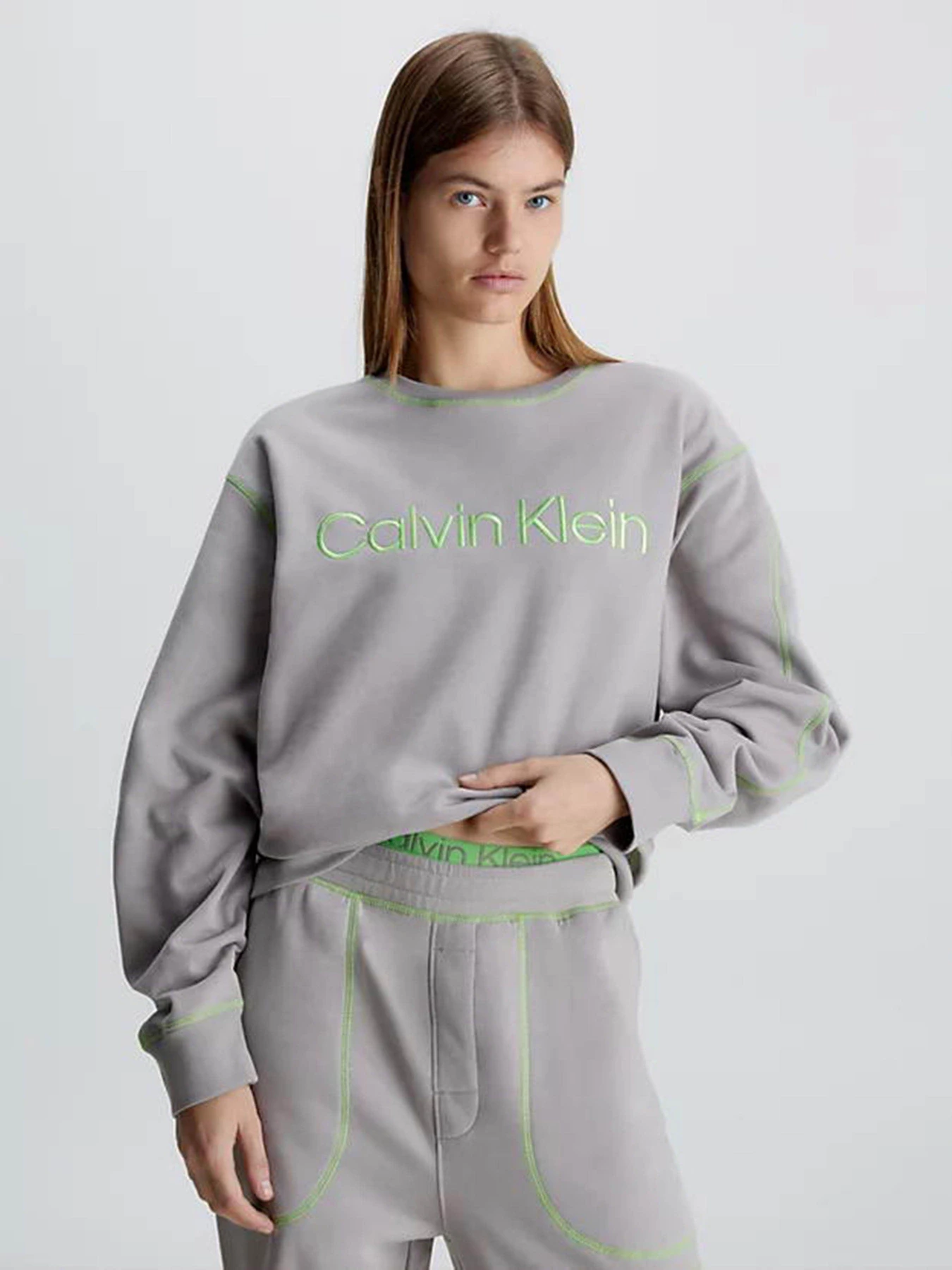 Худі та світшоти Calvin Klein Underwear Ls Sweatshirt модель 000QS7012E-PET Фото