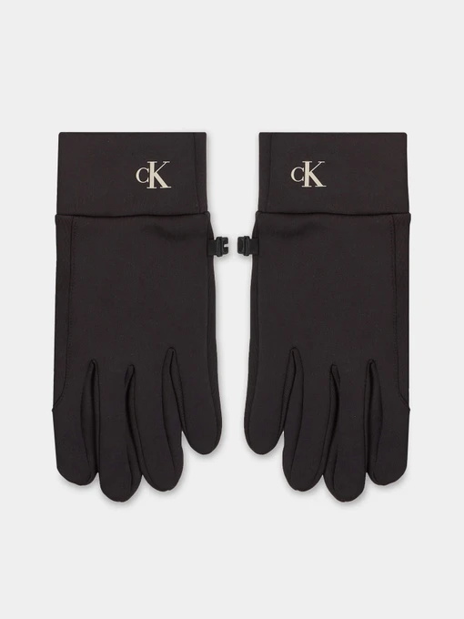 Перчатки и варежки Calvin Klein Monologo Embro Gloves модель K50K511178-BDS Фото