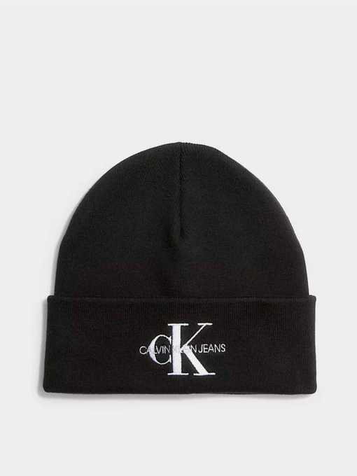 Шапки и кепки Calvin Klein Monologo Embro Beanie модель K50K511160-BDS Фото