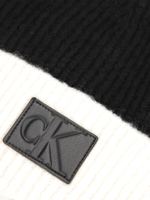 Calvin Klein Colorblock Beanie Шапка колір чорний фото 3