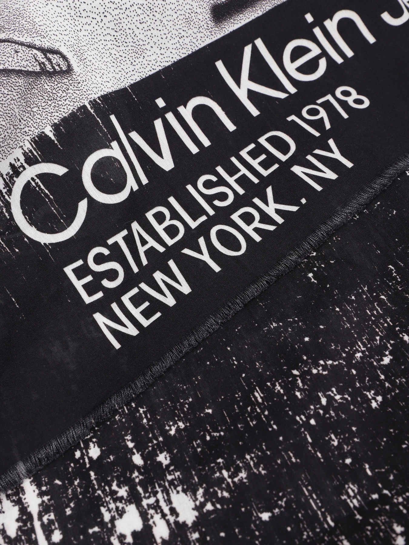 Шарфи та хустки Calvin Klein Monologo Embro Scarf модель K60K610912-BDS Фото