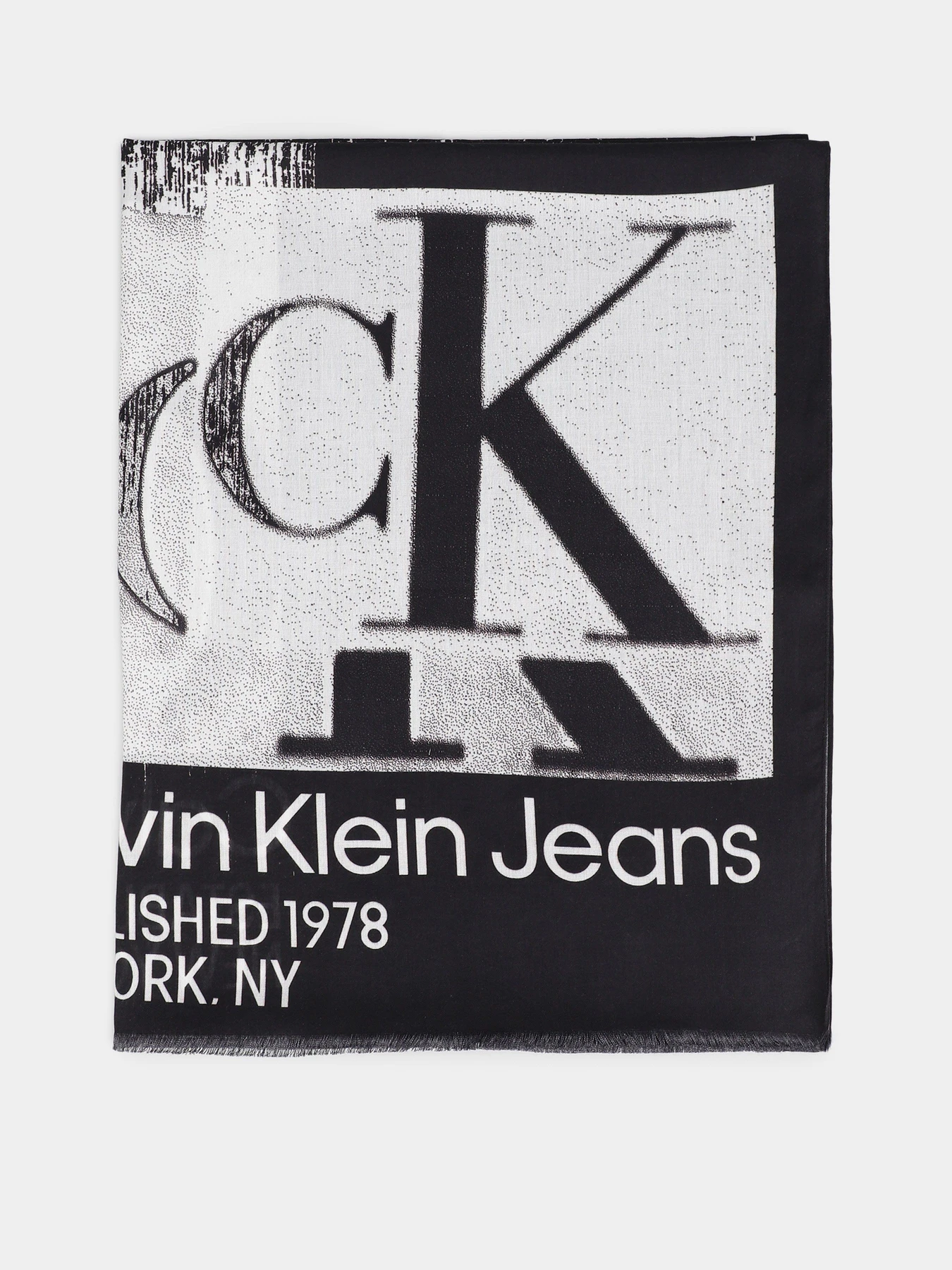 Шарфи та хустки Calvin Klein Monologo Embro Scarf модель K60K610912-BDS Фото