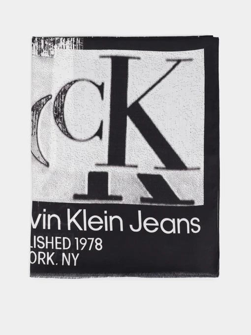 Шарфы и платки Calvin Klein Monologo Embro Scarf модель K60K610912-BDS Фото