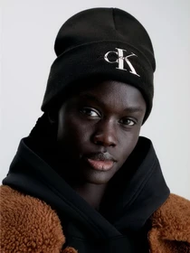 Шапки и кепки Calvin Klein Monologo Embro Beanie модель K60K611254-BDS Фото