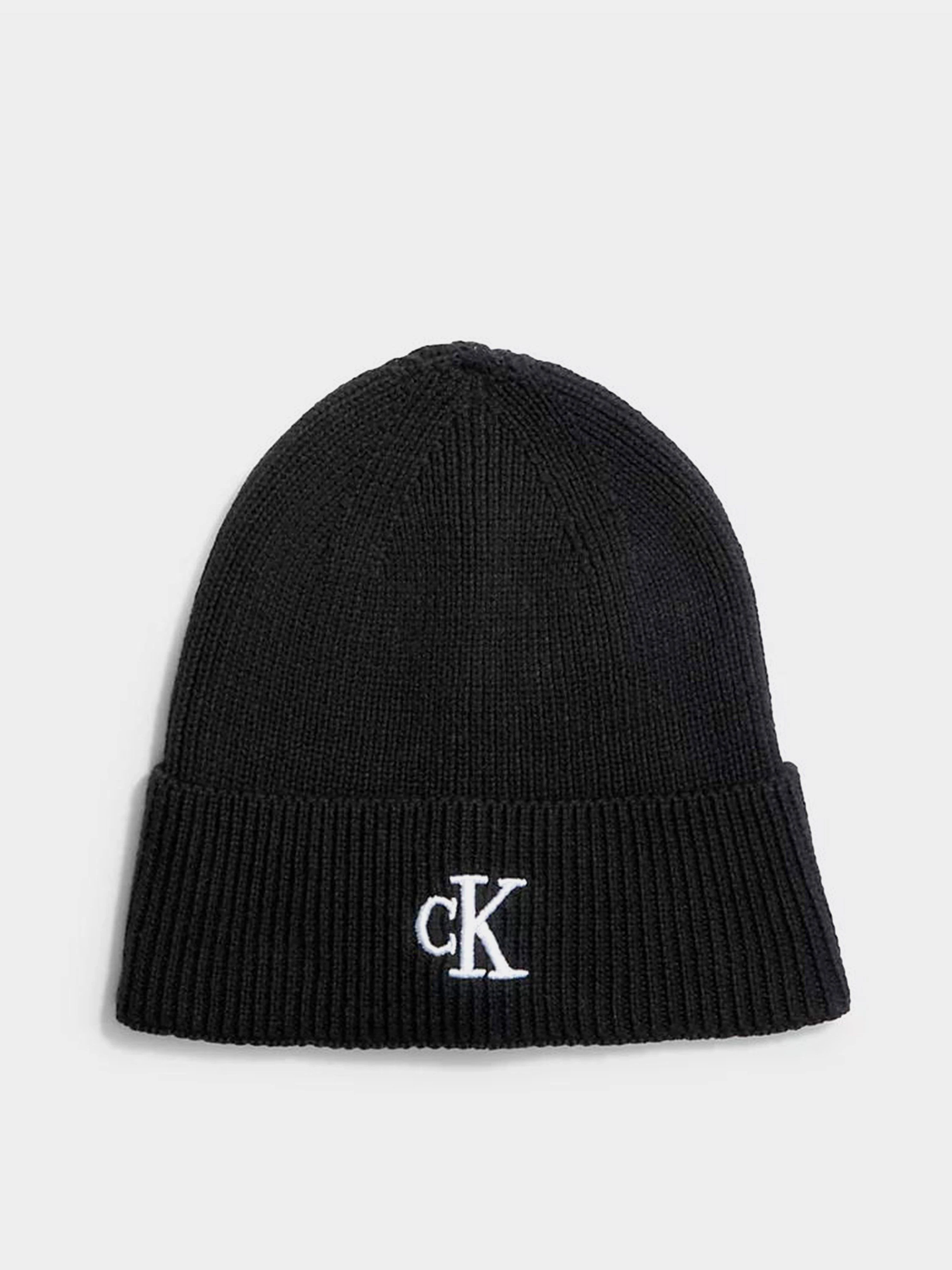 Calvin Klein Archive Logo Beanie Шапка колір чорний