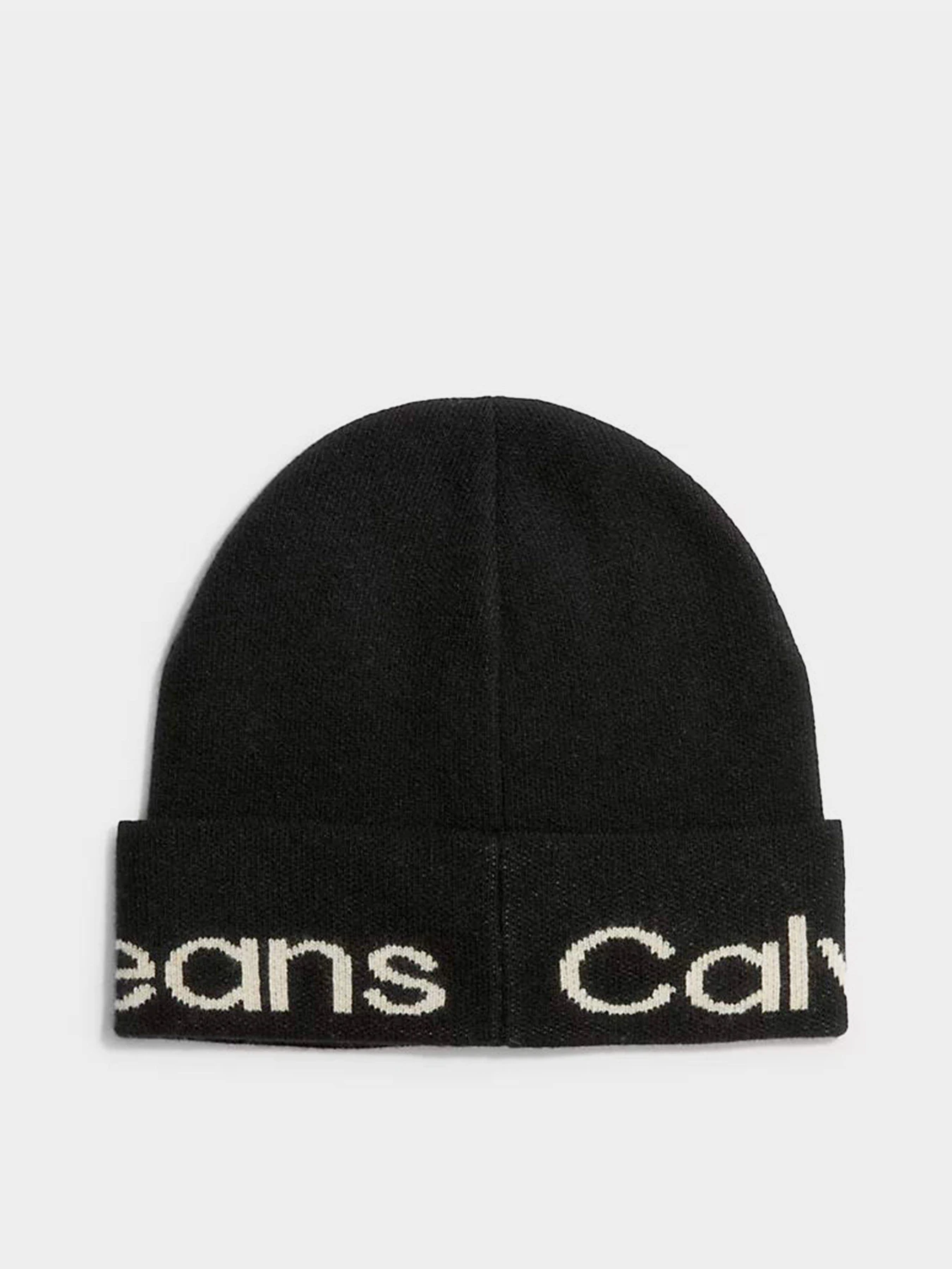Шапки та кепки Calvin Klein Logo Beanie модель K60K611271-BDS Шапки та кепки Calvin Klein Logo Beanie модель K60K611271-BDS Фото