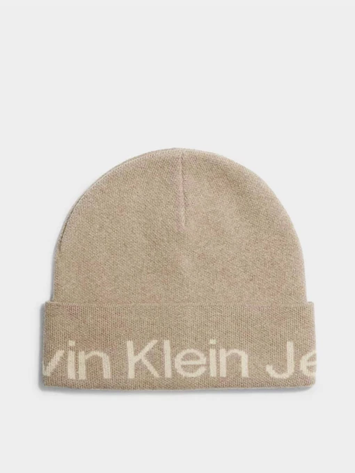 Шапки и кепки Calvin Klein Logo Beanie модель K60K611271-PED Фото