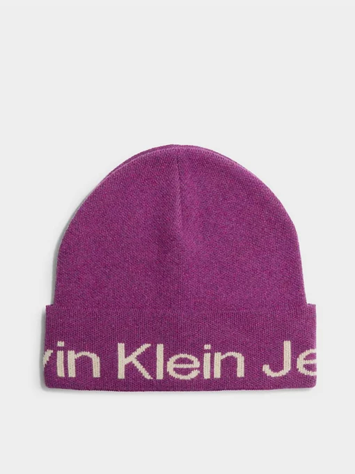 Шапки и кепки Calvin Klein Logo Beanie модель K60K611271-VAC Фото