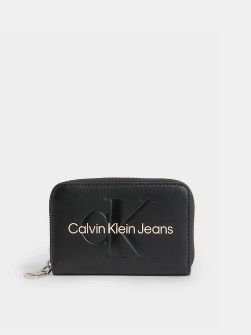 Кошельки Calvin Klein Sculpted Med Zip Around Mono модель K60K607229-01F Фото