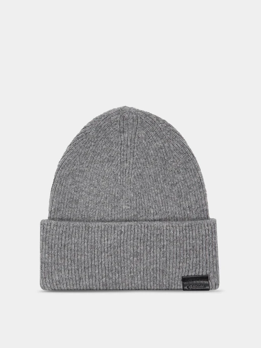 Шапки и кепки Calvin Klein Leather Patch Docker Beanie модель K50K510978-PCD Фото