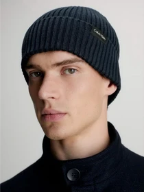 Шапки та кепки Calvin Klein Classic Cotton Rib Beanie модель K50K510982-BA7 Фото