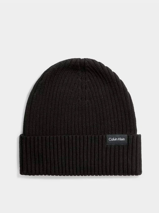 Шапки и кепки Calvin Klein Classic Cotton Rib Beanie модель K50K510982-BAX Фото