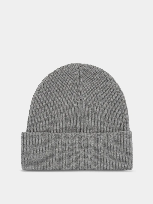 Calvin Klein Daddy Wool Beanie Шапка колір сірий фото 2