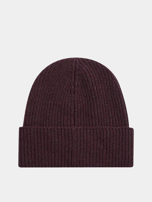 Calvin Klein Daddy Wool Beanie Шапка колір бордовий фото 2