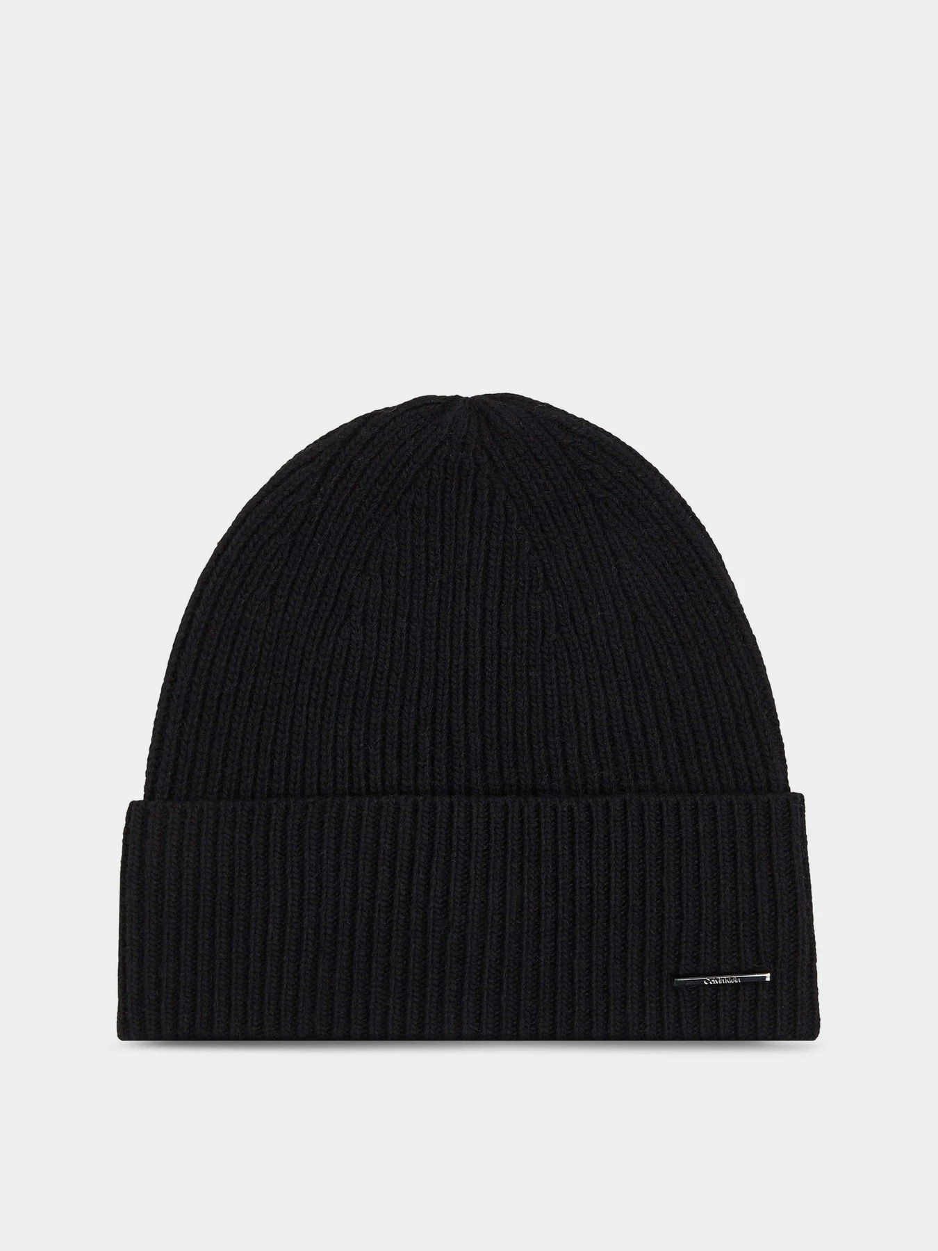 Шапки та кепки Calvin Klein Modern Bar Beanie модель K50K511461-BAX Шапки та кепки Calvin Klein Modern Bar Beanie модель K50K511461-BAX Фото