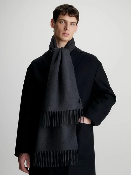Шарфи та хустки Calvin Klein Classic Wool Woven Scarf модель K50K511008-PC9 Фото