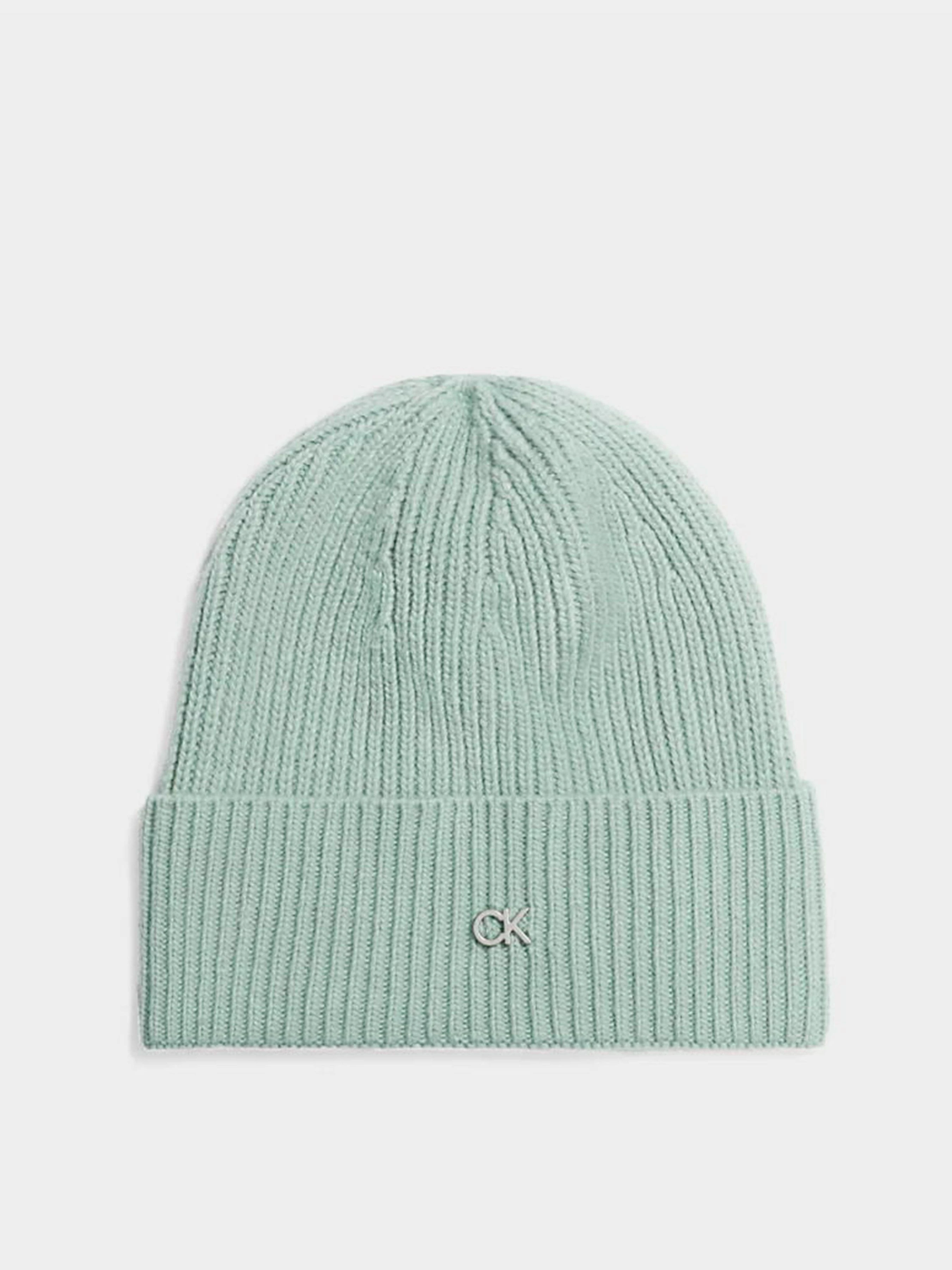 Calvin Klein Re-Lock Beanie Шапка колір зелений