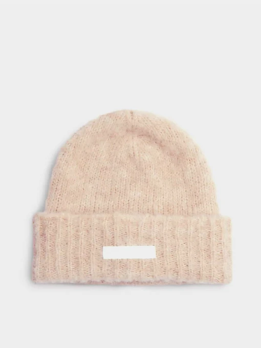 Шапки та кепки Calvin Klein Satin Label Wool-Blend Beanie модель K60K611161-PBP Фото