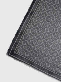 Шарфы и платки Calvin Klein Monogram Jacquard Scraf модель K60K608779-BAX Фото