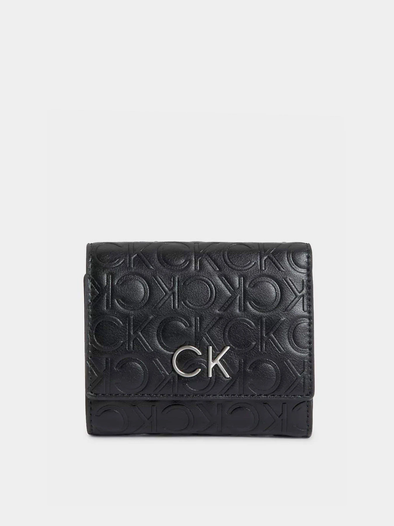 Гаманці Calvin Klein Re-Lock Trifold Xs Emb модель K60K611321-BAX Фото