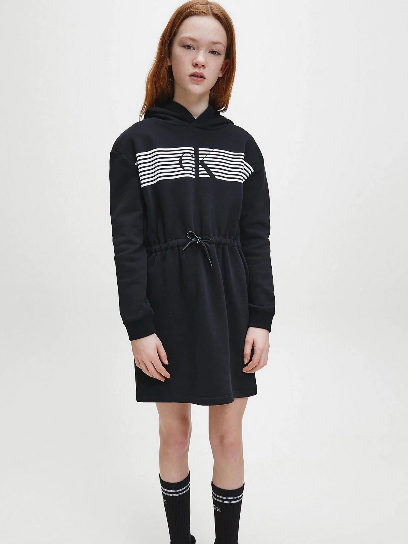 Сукні Calvin Klein Striped Ck Hood модель IG0IG00605-BEH Фото