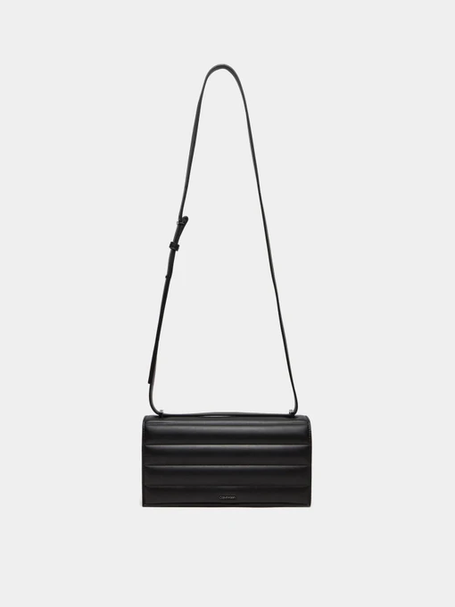 Calvin Klein Line Quilt Sm Conv Shoulder Сумка колір чорний фото 3