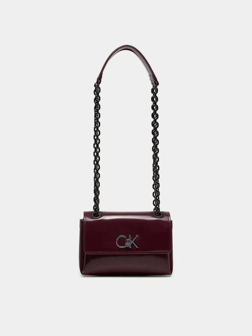 Calvin Klein Re-Lock Sm Shoulder Крос-боді колір вишневий фото 2