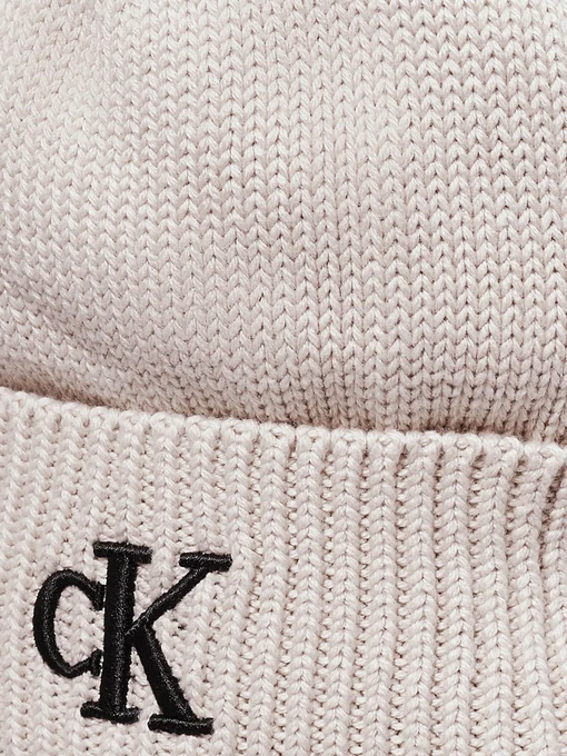 Calvin Klein Seasonal Шапка колір бежевий фото 3