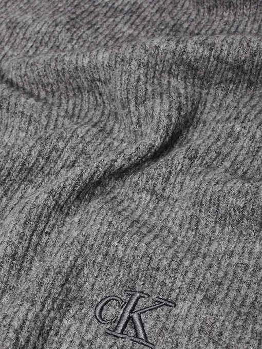 Calvin Klein Thick Embroidery Шарф колір сірий фото 3