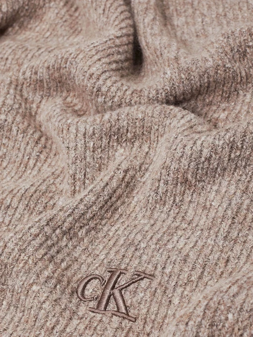 Calvin Klein Thick Embroidery Шарф колір бежевий фото 3