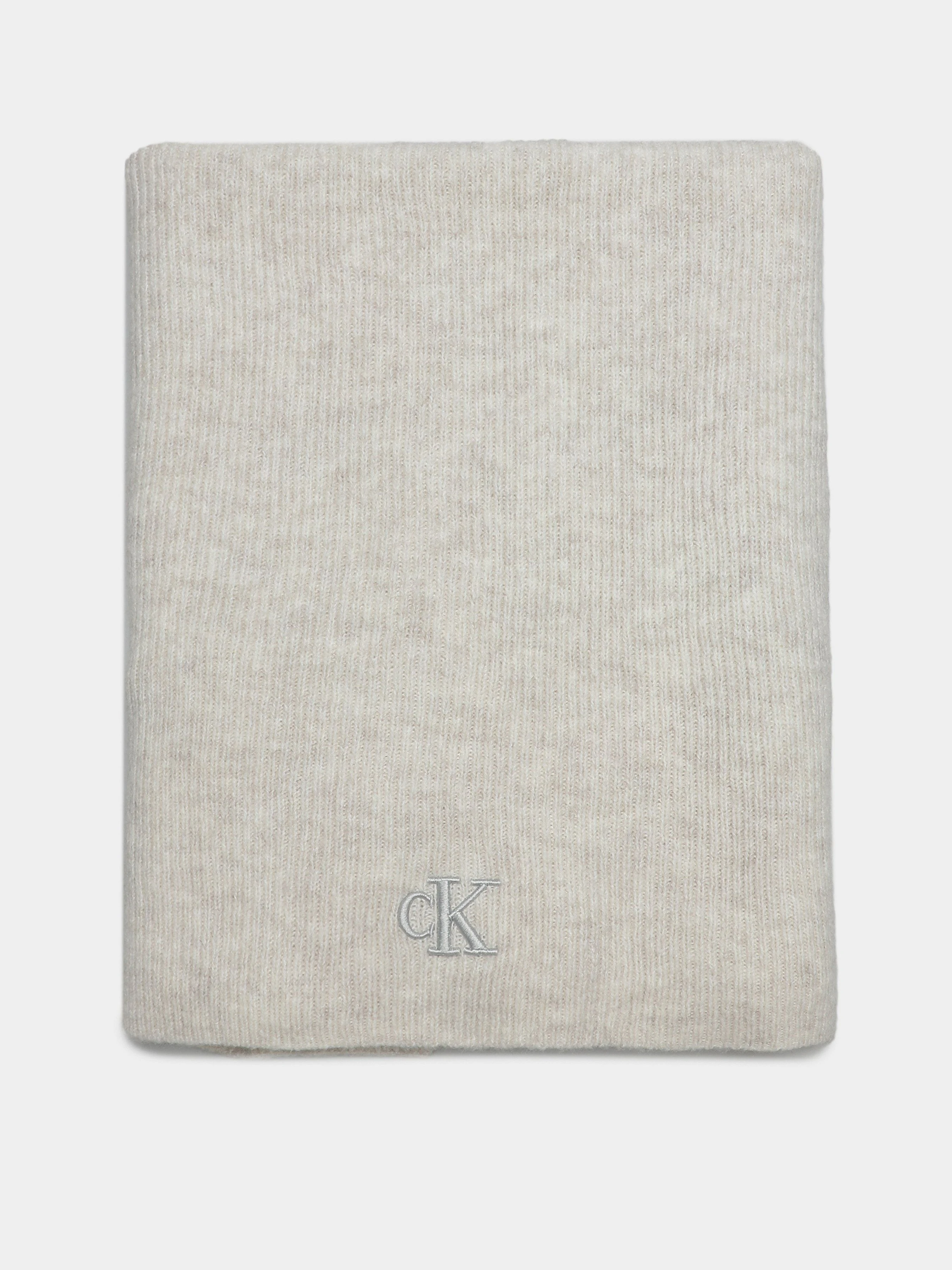 Calvin Klein Thick Embroidery Шарф колір молочний