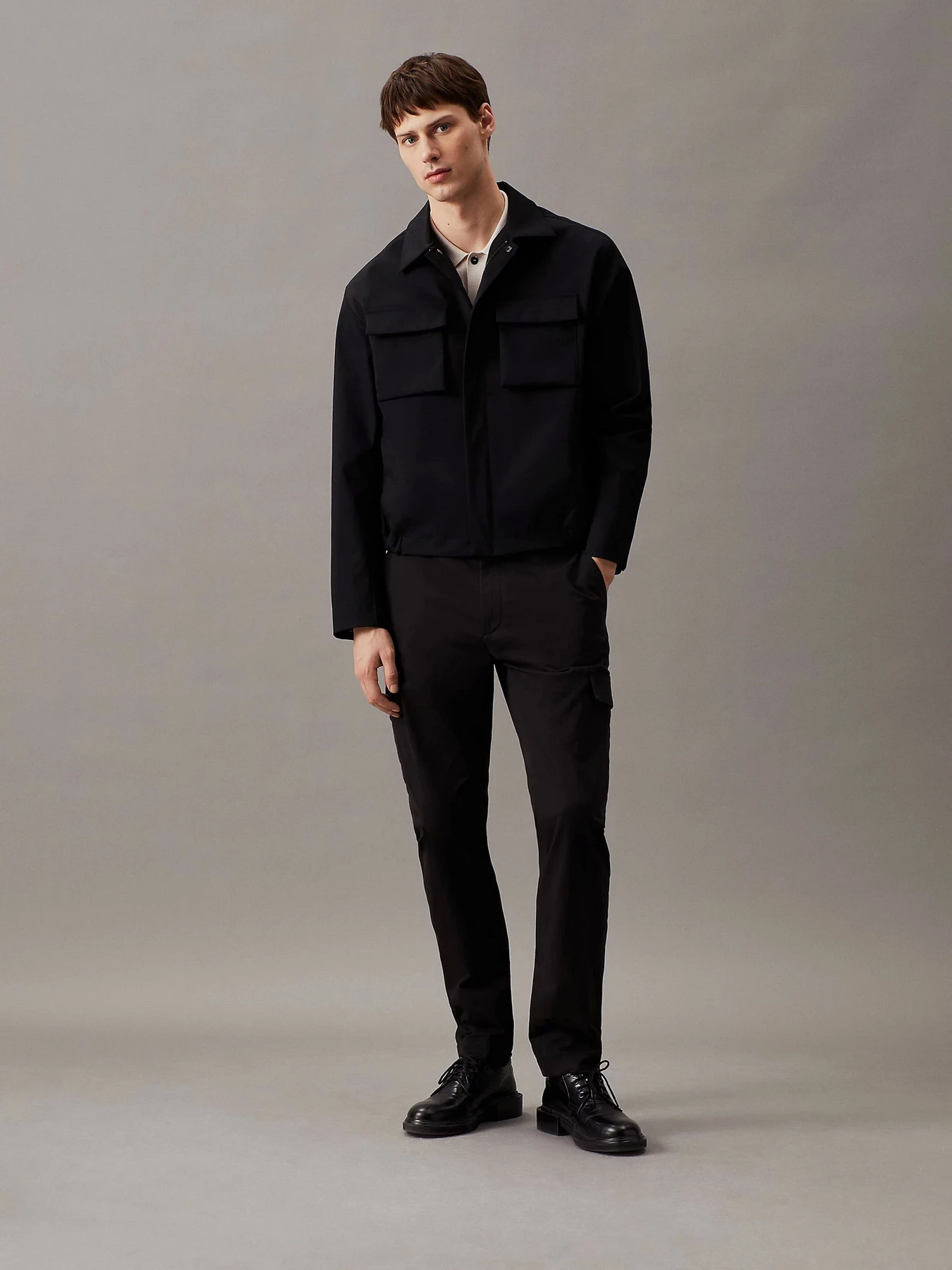 Штани Calvin Klein Tapered Twill модель K10K113017-BEH Фото