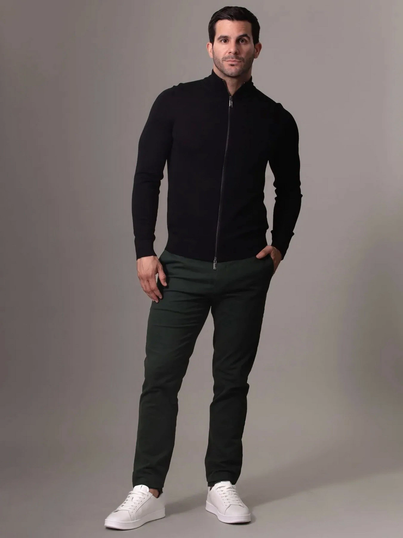 Худі та світшоти Calvin Klein Merino Rws Zip Through модель K10K114025-BEH Фото
