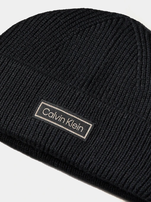 Calvin Klein Шапка колір чорний фото 3