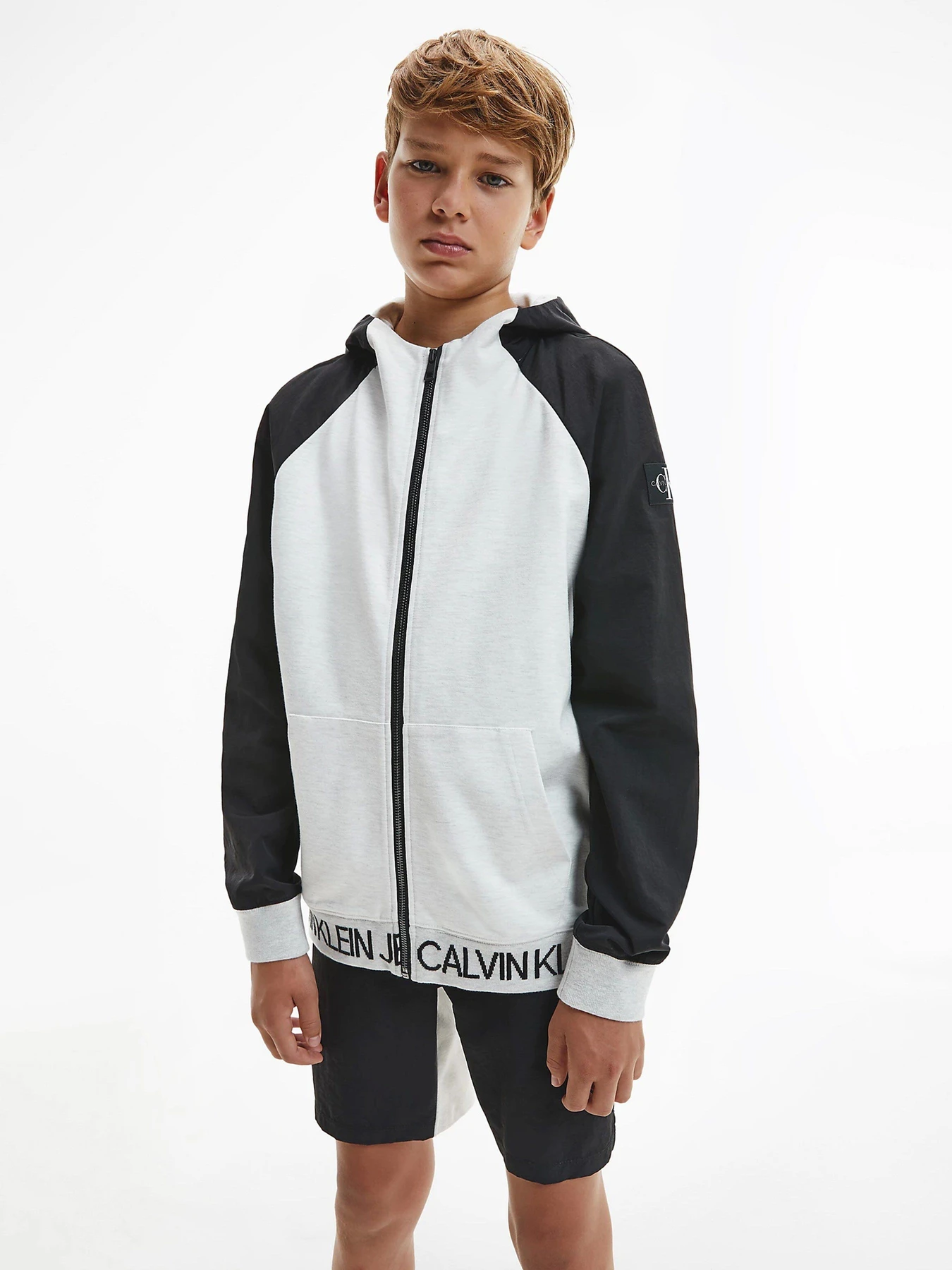 Худи и свитшоты Calvin Klein Punto Fabric Mix модель IB0IB00805-P34 Худи и свитшоты Calvin Klein Punto Fabric Mix модель IB0IB00805-P34 Фото