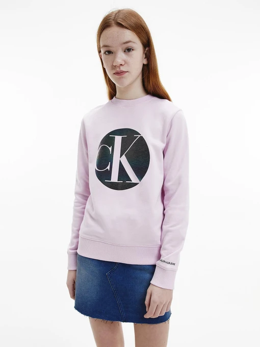 Худи и свитшоты Calvin Klein Organic Cotton Iridescent Logo модель IG0IG00752-VOW Фото