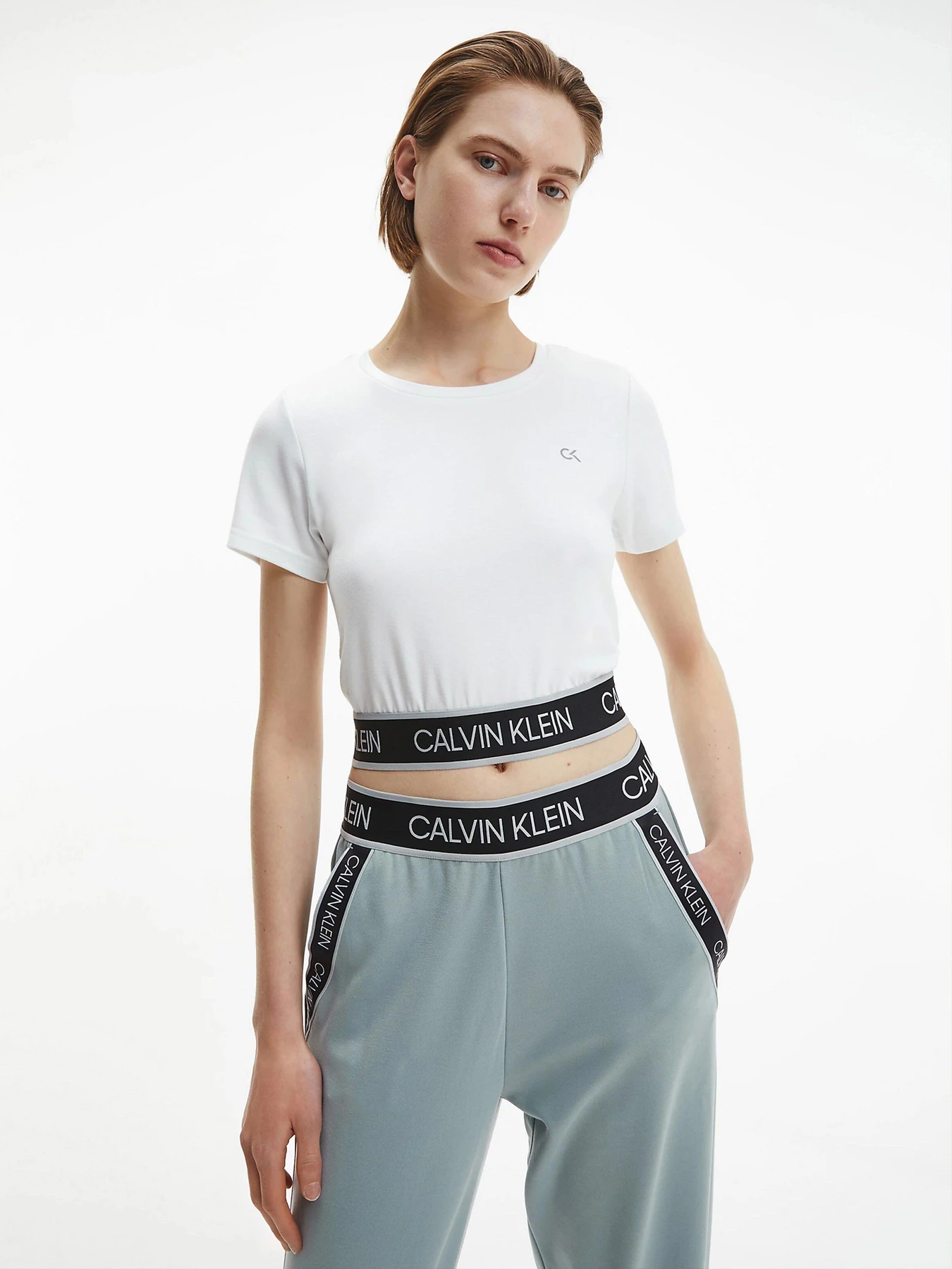 Футболки и поло Calvin Klein Mesh Back Cropped модель 00GWS1K132-100 Фото