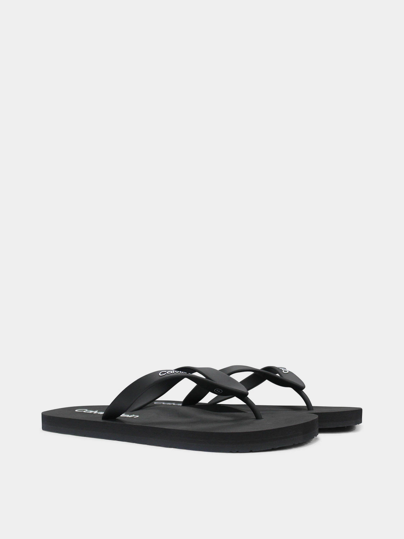 Шлёпанцы Calvin Klein Flip Flop Rubber модель HM0HM00956-BEH Фото