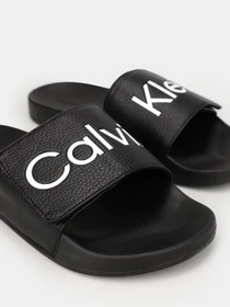 Шлёпанцы Calvin Klein Adj Pool Slide Pu модель HM0HM00957-BEH Фото