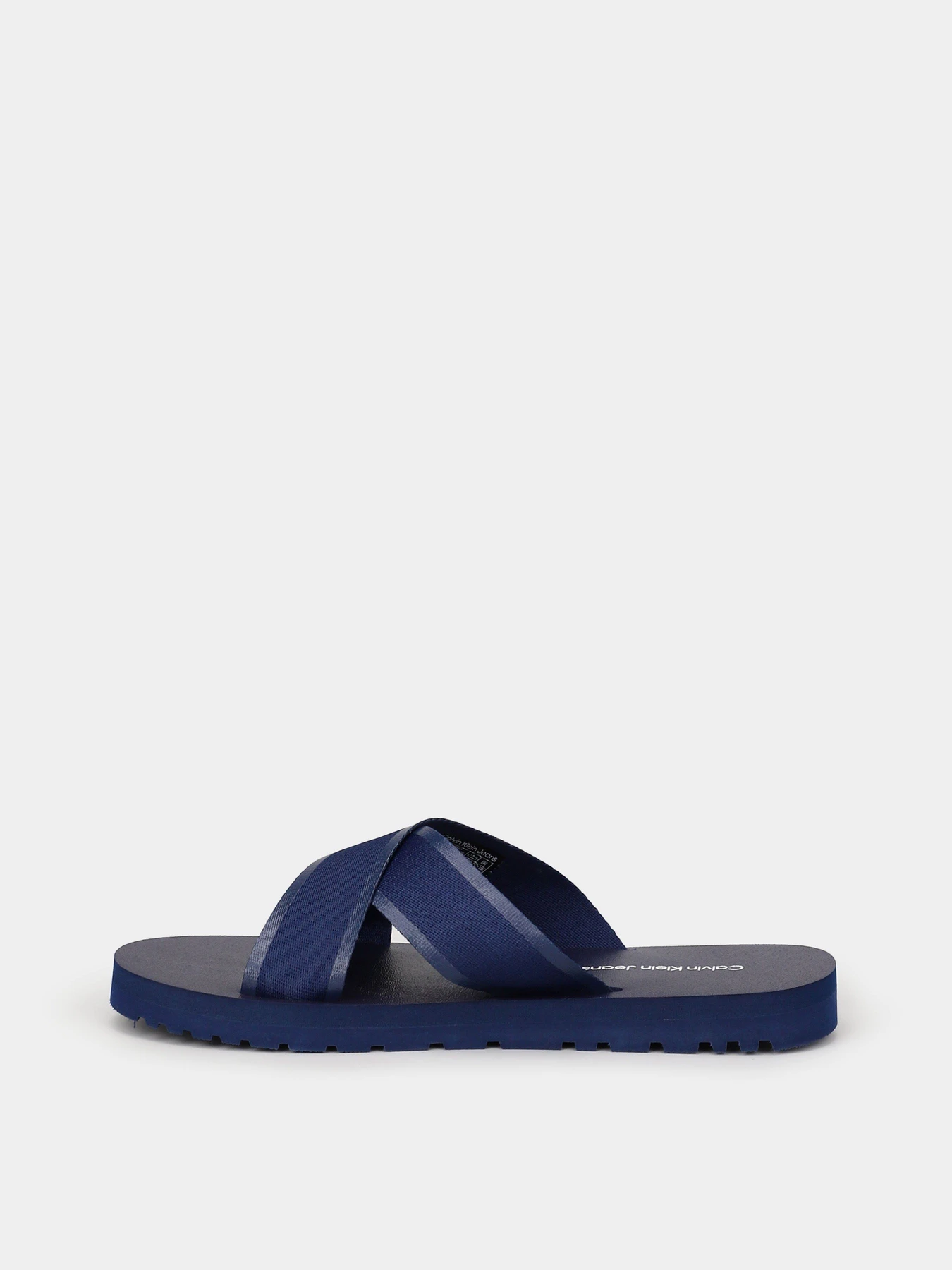 Шльопанці Calvin Klein Crisscros Badge модель YM0YM00641-C7I Шльопанці Calvin Klein Crisscros Badge модель YM0YM00641-C7I Фото